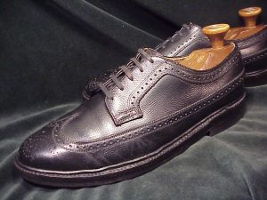 *Vintage FLORSHEIM IMPERIAL Full-Brogue Derby Budapester: US 9D (42D)