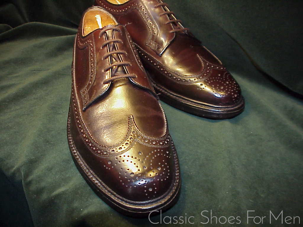 Vintage FLORSHEIM “Royal” IMPERIAL SHELL CORDOVAN 42 WIDE