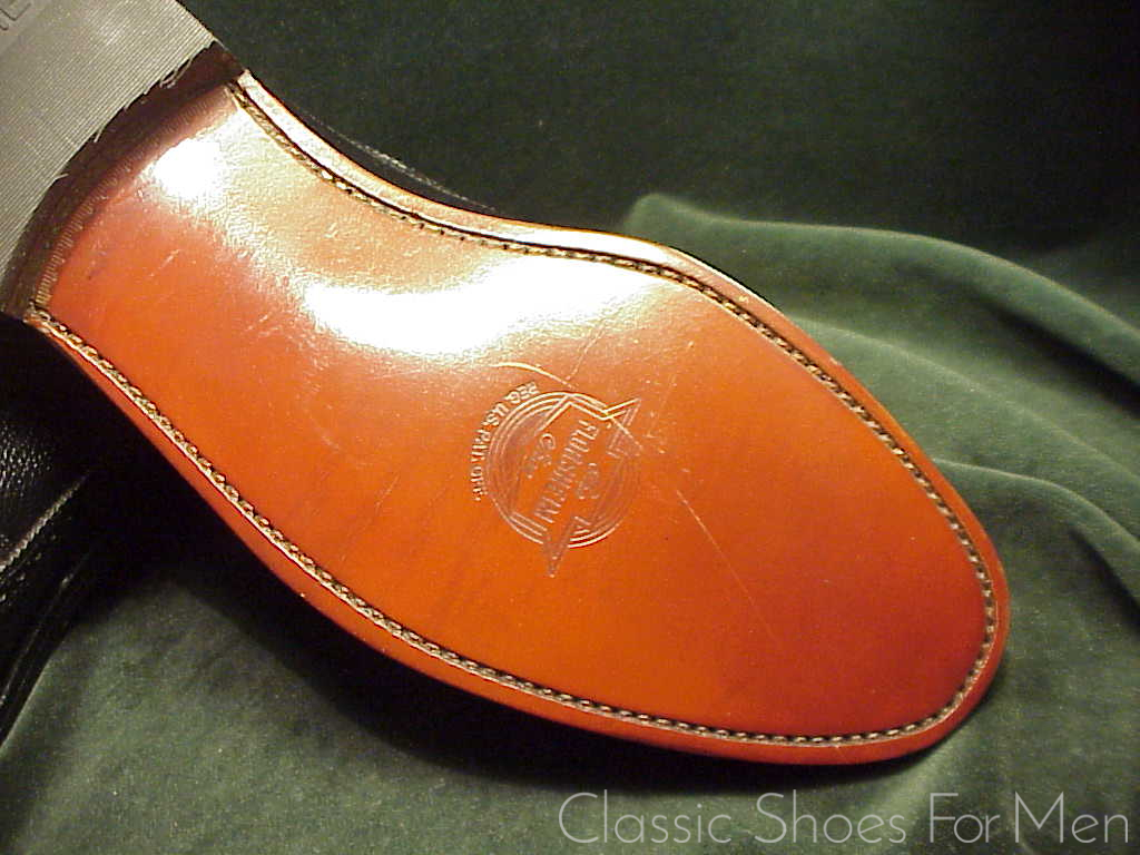 *NEW - The FLORSHEIM Shoe, Full Brogue, Scotch Grain, Derby, "Budapester", Circa 1980: US 8D (41D) - Image 8