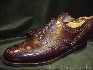 +FLORSHEIM IMPERIAL, Full Brogue Oxford, Circa 1980: US 8.5 WIDE (41.5 WIDE)