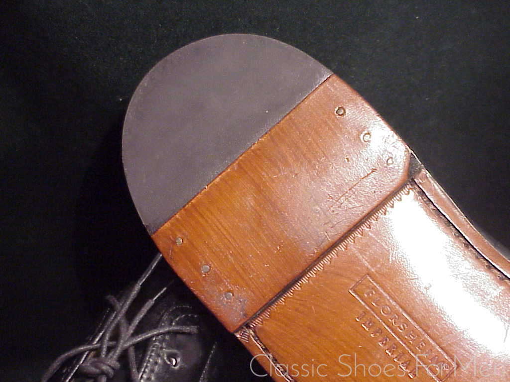 *NEW - Vintage FLORSHEIM IMPERIAL, Black, Plain Front Derby: US 13D (47D) - Image 16