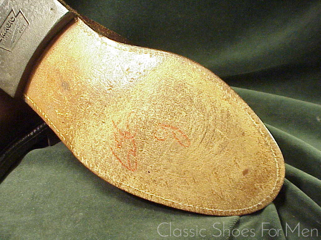 *FLORSHEIM Imperial SHELL CORDOVAN Plain Front Derby, Circa 1980: US 9.5C/D (42.5C/D) - Image 14