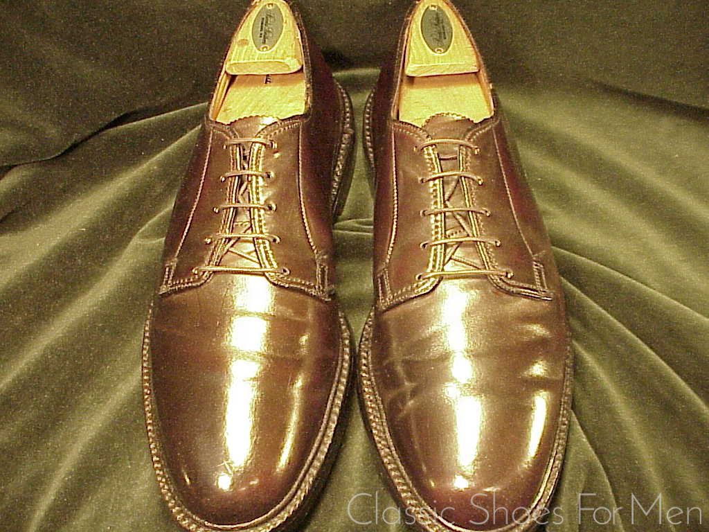 *FLORSHEIM Imperial SHELL CORDOVAN Plain Front Derby, Circa 1980: US 9.5C/D (42.5C/D) - Image 2