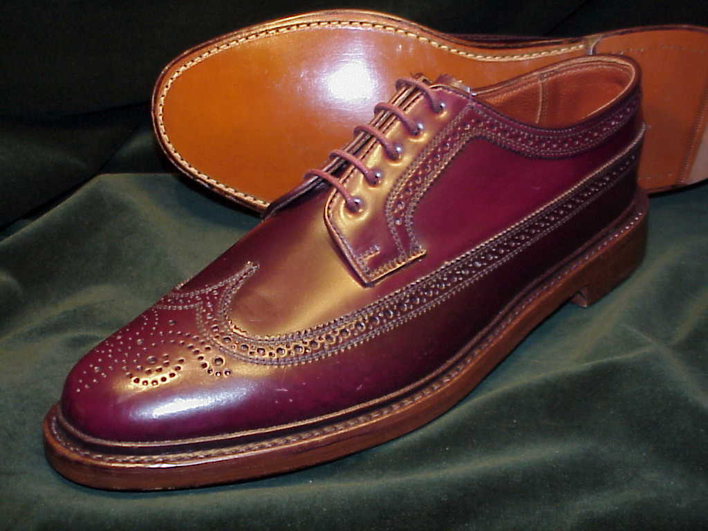 *NEW - (Modern) FLORSHEIM IMPERIAL SHELL CORDOVAN Full Brogue Budapester: US 11D (44.5D)