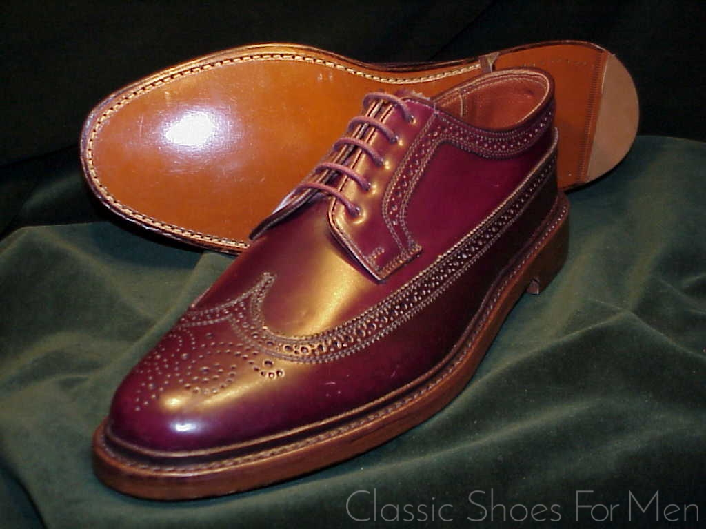 *NEW - (Modern) FLORSHEIM IMPERIAL SHELL CORDOVAN Full Brogue Budapester: US 11D (44.5D) - Image 13