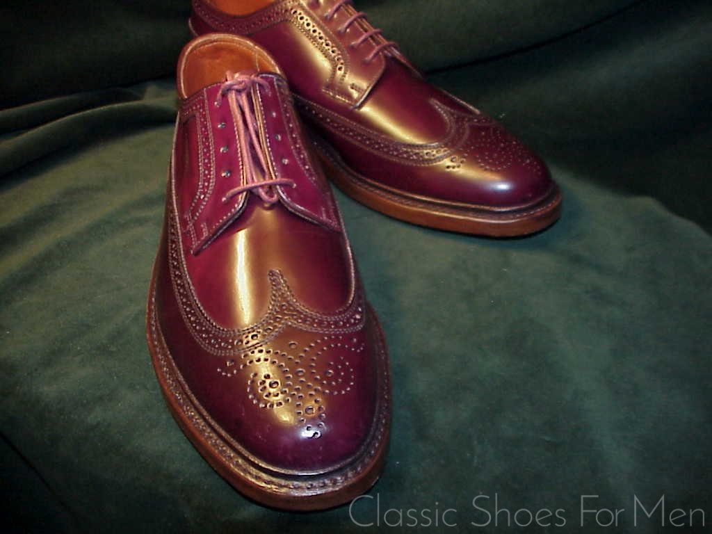 *NEW - (Modern) FLORSHEIM IMPERIAL SHELL CORDOVAN Full Brogue Budapester: US 11D (44.5D) - Image 4