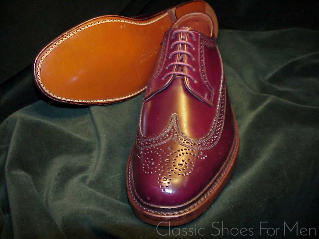 *NEW - (Modern) FLORSHEIM IMPERIAL SHELL CORDOVAN Full Brogue Budapester: US 11D (44.5D) - Image 6