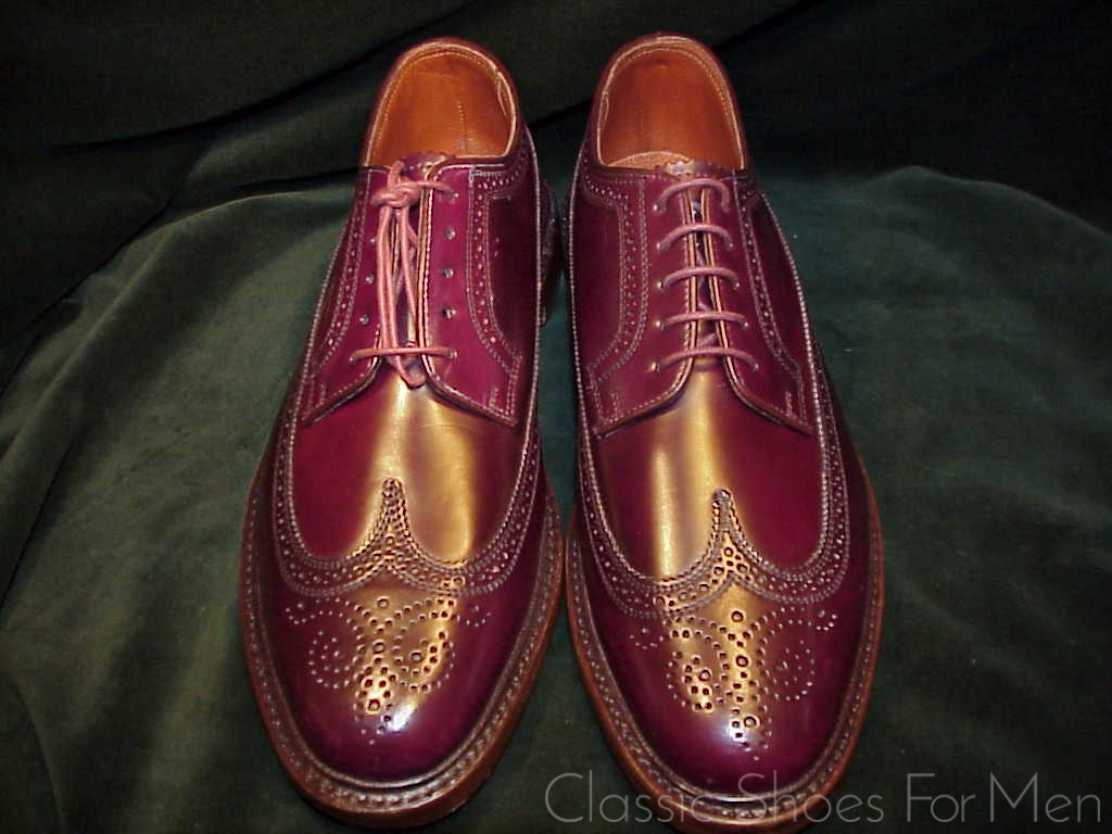 *NEW - (Modern) FLORSHEIM IMPERIAL SHELL CORDOVAN Full Brogue Budapester: US 11D (44.5D) - Image 2