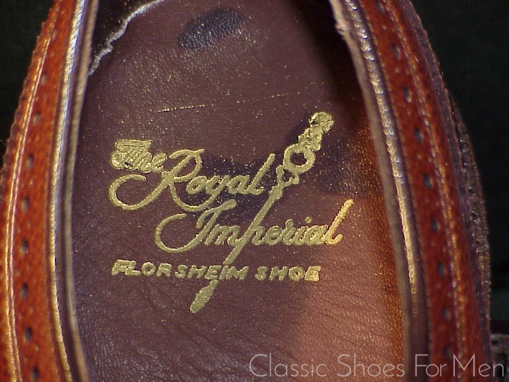 *NEW - Florsheim "Royal" Imperial Full Brogue Budapester, Circa 1985: 41.5D - Image 12