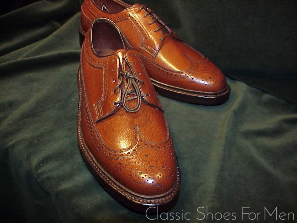 *NEW - Florsheim "Royal" Imperial Full Brogue Budapester, Circa 1985: 41.5D - Image 7
