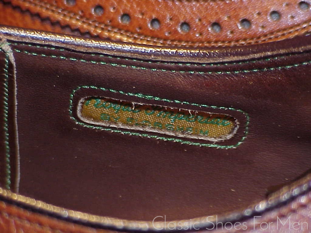 *NEW - Florsheim "Royal" Imperial Full Brogue Budapester, Circa 1985: 41.5D - Image 14