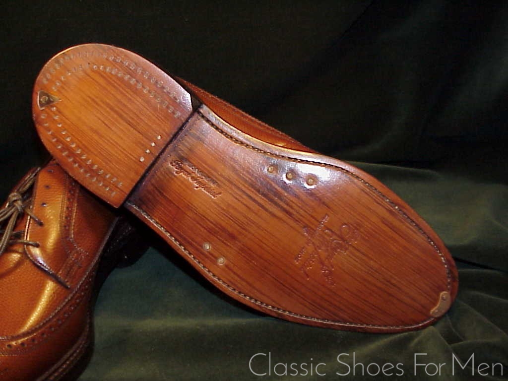 *NEW - Florsheim "Royal" Imperial Full Brogue Budapester, Circa 1985: 41.5D - Image 9