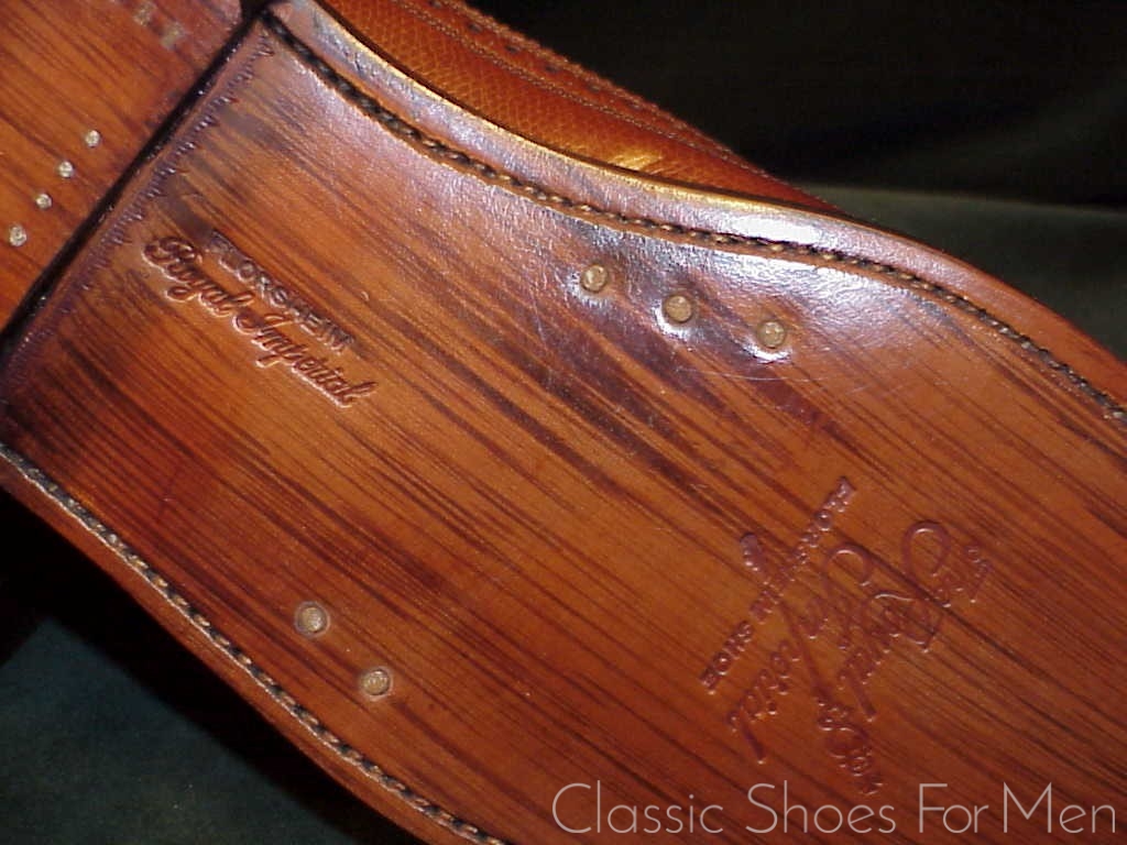 *NEW - Florsheim "Royal" Imperial Full Brogue Budapester, Circa 1985: 41.5D - Image 11