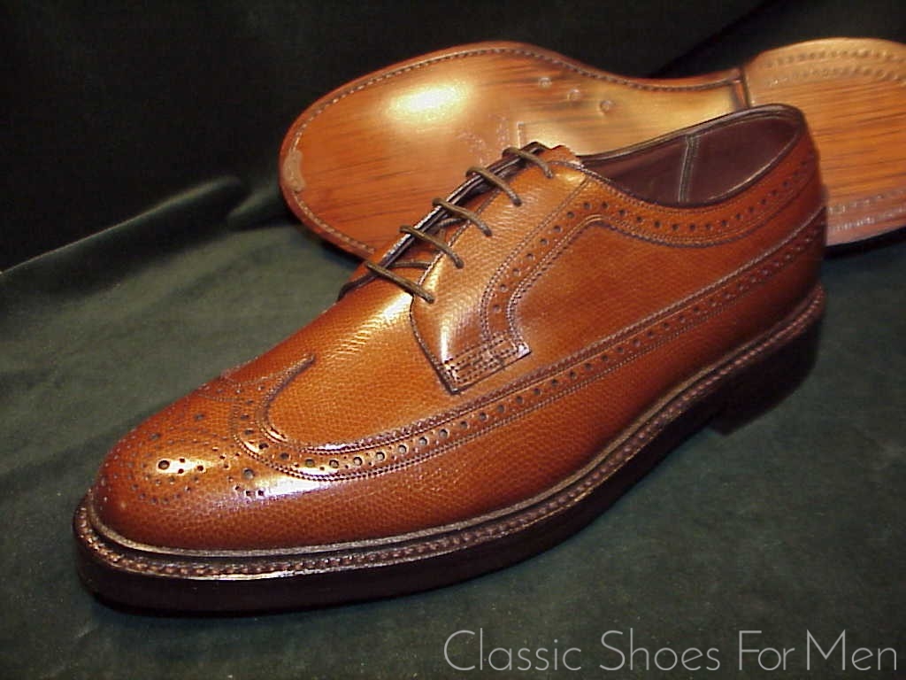 *NEW - Florsheim "Royal" Imperial Full Brogue Budapester, Circa 1985: 41.5D
