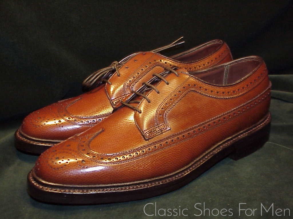 *NEW - Florsheim "Royal" Imperial Full Brogue Budapester, Circa 1985: 41.5D - Image 6