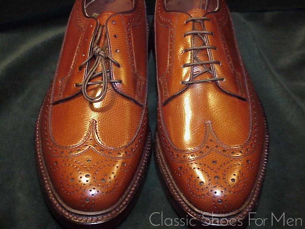 *NEW - Florsheim "Royal" Imperial Full Brogue Budapester, Circa 1985: 41.5D - Image 5