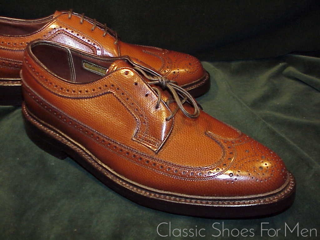 *NEW - Florsheim "Royal" Imperial Full Brogue Budapester, Circa 1985: 41.5D - Image 3