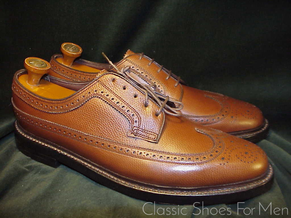 *NEW- FLORSHEIM "Royal" IMPERIAL Full Brogue Derby Budapester (Brown) Cir.1985: US 10-10.5 Narrow (43.5-44Narrow) - Image 4