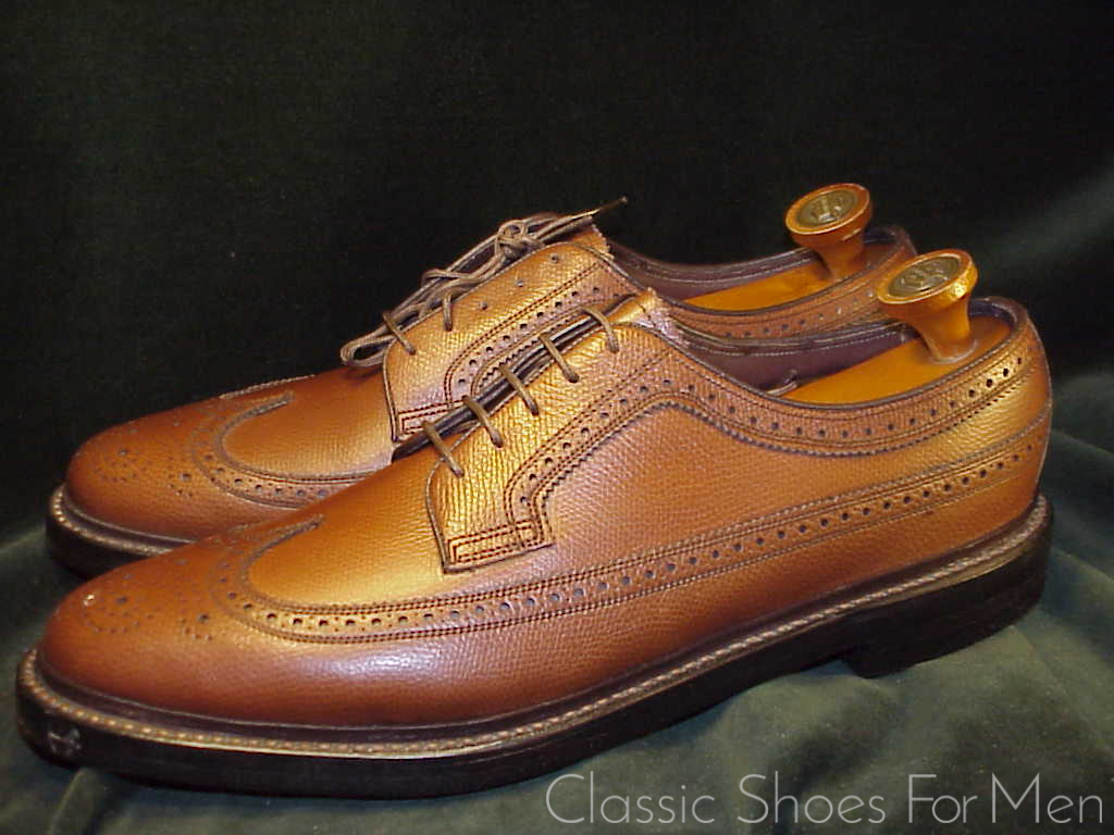 *NEW- FLORSHEIM "Royal" IMPERIAL Full Brogue Derby Budapester (Brown) Cir.1985: US 10-10.5 Narrow (43.5-44Narrow) - Image 6