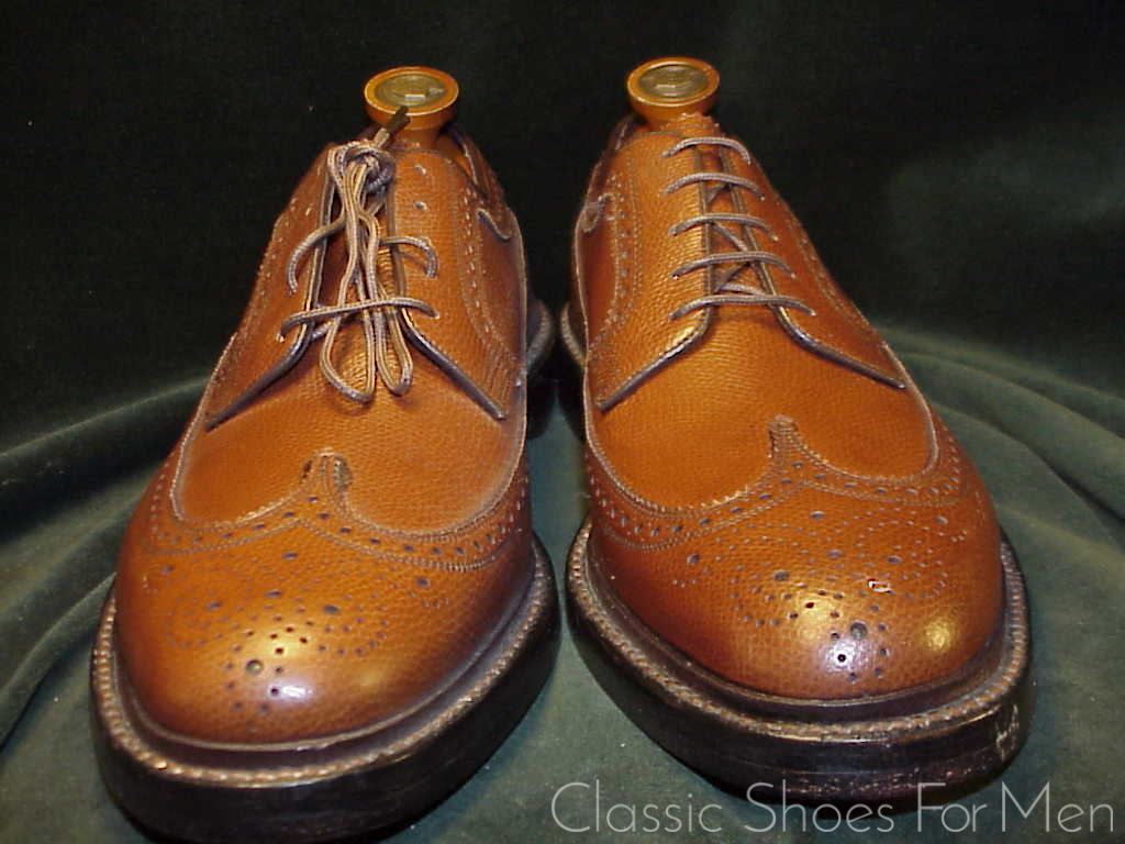 *NEW- FLORSHEIM "Royal" IMPERIAL Full Brogue Derby Budapester (Brown) Cir.1985: US 10-10.5 Narrow (43.5-44Narrow) - Image 5
