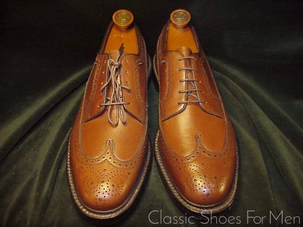 *NEW- FLORSHEIM "Royal" IMPERIAL Full Brogue Derby Budapester (Brown) Cir.1985: US 10-10.5 Narrow (43.5-44Narrow) - Image 2