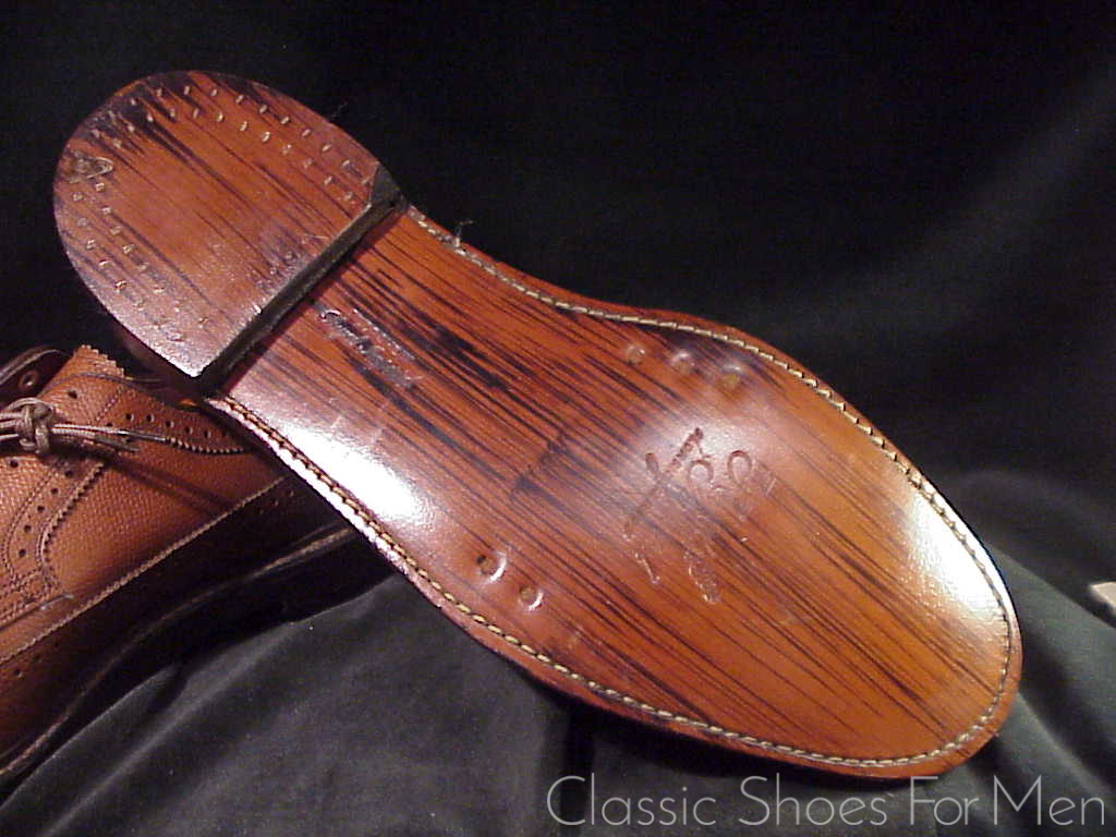 *NEW- FLORSHEIM "Royal" IMPERIAL Full Brogue Derby Budapester (Brown) Cir.1985: US 10-10.5 Narrow (43.5-44Narrow) - Image 12