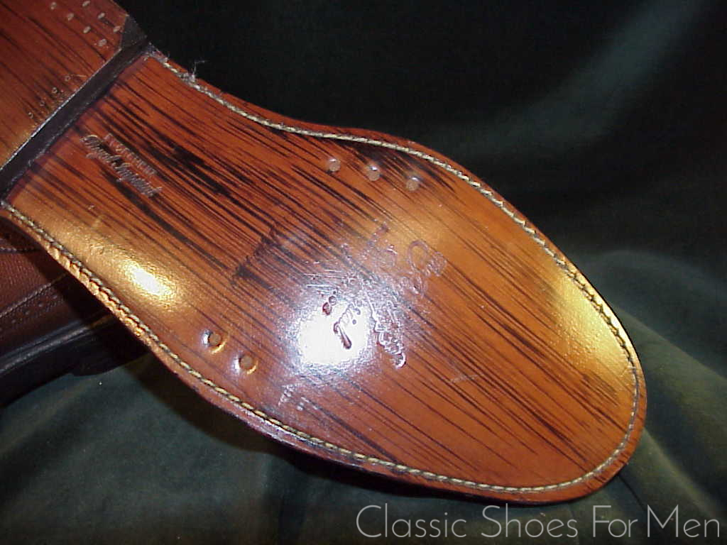 *NEW- FLORSHEIM "Royal" IMPERIAL Full Brogue Derby Budapester (Brown) Cir.1985: US 10-10.5 Narrow (43.5-44Narrow) - Image 15
