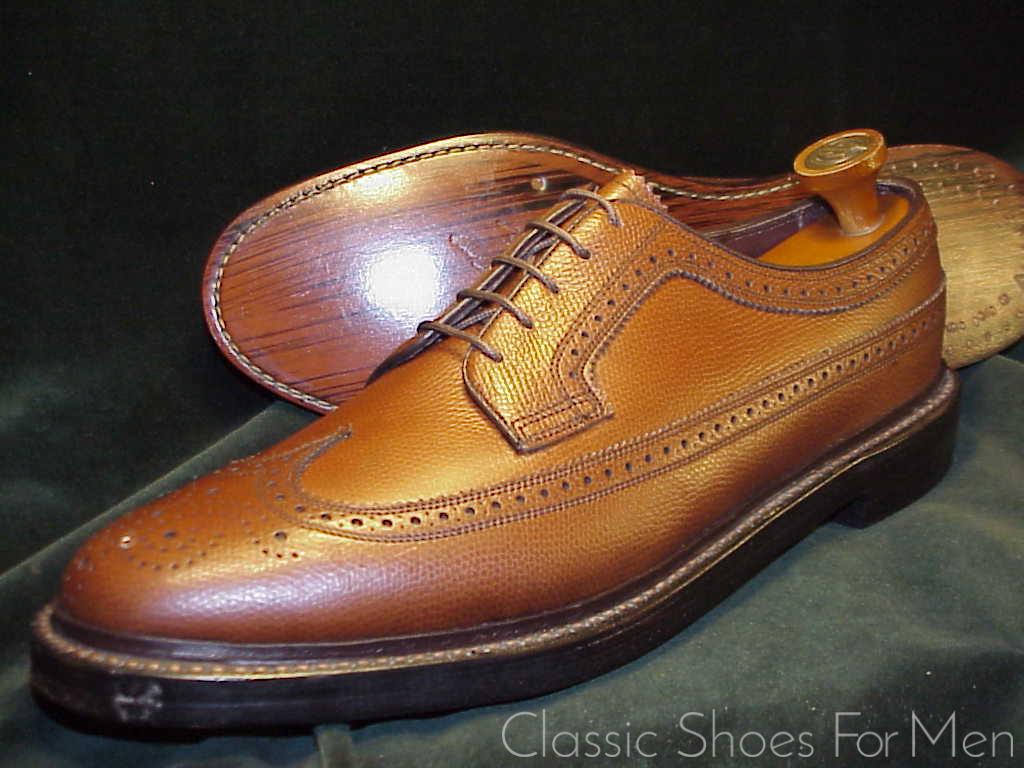 *NEW- FLORSHEIM "Royal" IMPERIAL Full Brogue Derby Budapester (Brown) Cir.1985: US 10-10.5 Narrow (43.5-44Narrow)