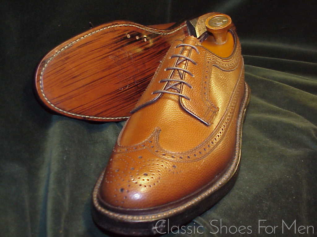 *NEW- FLORSHEIM "Royal" IMPERIAL Full Brogue Derby Budapester (Brown) Cir.1985: US 10-10.5 Narrow (43.5-44Narrow) - Image 7
