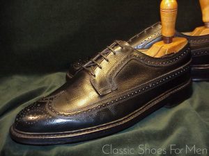 *Very fine, Vintage FLORSHEIM "Royal" IMPERIAL Full Brogue Derby Budapester: US 10D (43-43.5D)