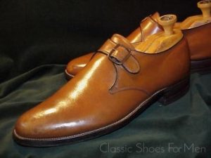 *FLORSHEIM Tan Plain Front Monk Strap, Circa 1980: US 11.5D (45D)