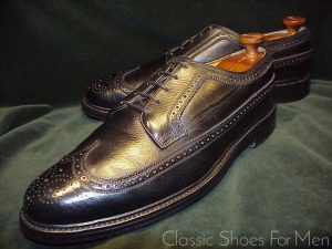 *Very Fine - FLORSHEIM "Royal" IMPERIAL Scotch Grain Full Brogue Derby Budapester: US 13D (47D)