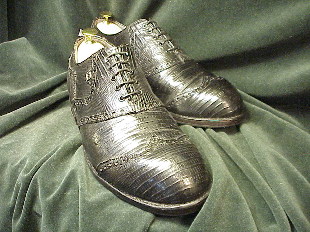 *Custom-Order FOOTJOY Eidechsenleder-Lizard Full Brogue STREET Oxford: US 12EE (46EE) - Image 9
