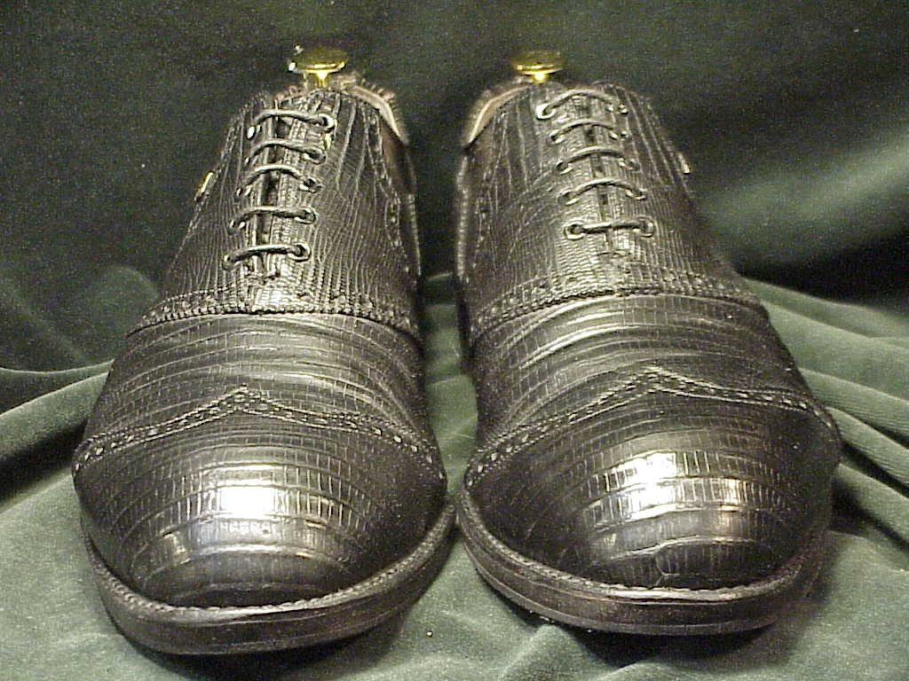 *Custom-Order FOOTJOY Eidechsenleder-Lizard Full Brogue STREET Oxford: US 12EE (46EE) - Image 2