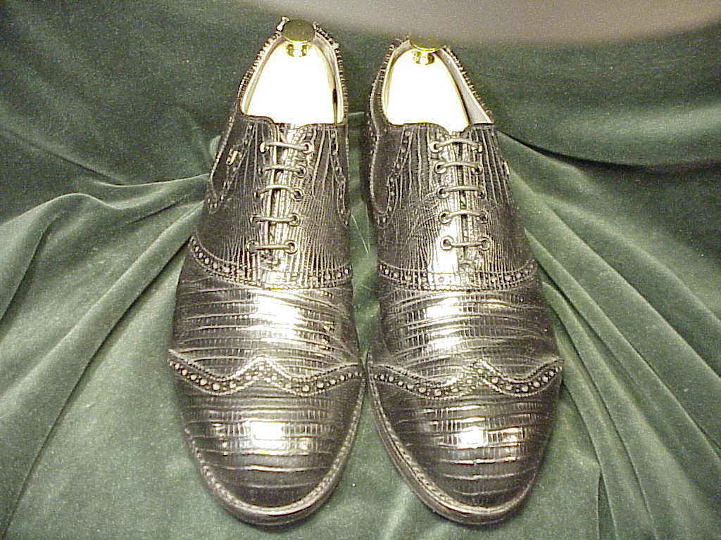 *Custom-Order FOOTJOY Eidechsenleder-Lizard Full Brogue STREET Oxford: US 12EE (46EE) - Image 5