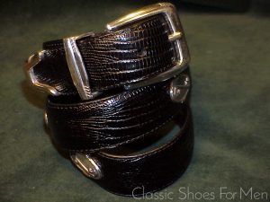 *NEW - Vintage FOOTJOY American Lizard "Golf" Concho Belt, Circa 1990: 32 Inch (81 cm)