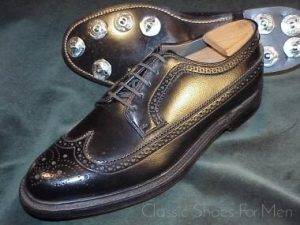*NEW - HANOVER Corfam 1965 Vintage GOLF/STREET Full Brogue (Budapester): US 7.5C/D-8C (40.5C/D-41C)