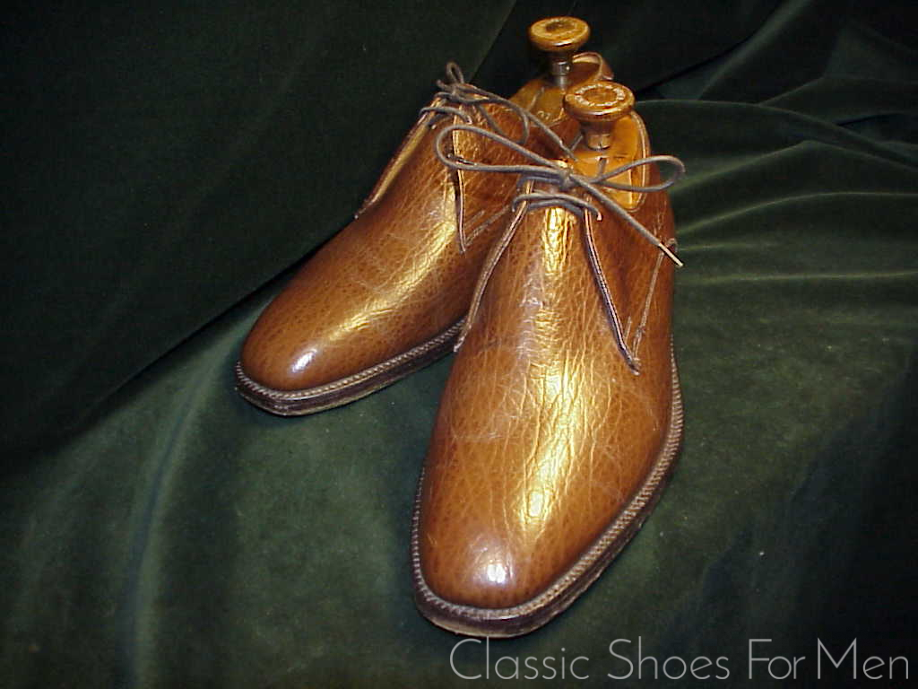 *Vintage GRENSON Exotic African WATER BUFFALO 2-Eyelet Derby: 44D/E (US 10.5D/E) - Image 4