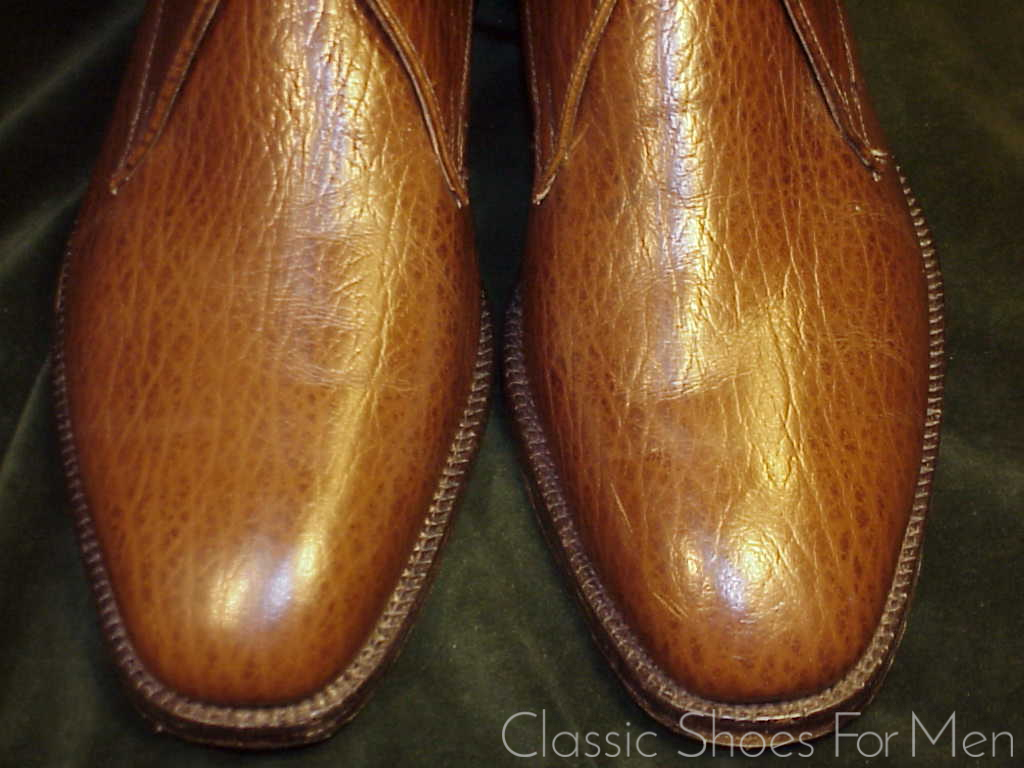 *Vintage GRENSON Exotic African WATER BUFFALO 2-Eyelet Derby: 44D/E (US 10.5D/E) - Image 8