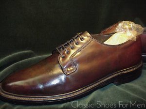 +Vintage -HANOVER L. B. Sheppard SHELL CORDOVAN Blucher (Derby), Circa 1980: US 10D (43-43.5D)