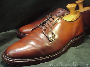 *HANOVER (U.S.A.), SHELL CORDOVAN Blucher (Derby), Circa 1980: US 11E (44.5E)