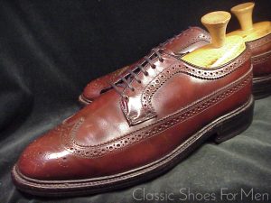 *HANOVER "Masterflex" SHELL CORDOVAN Full Brogue Budapester,1980: US 11.5D (45D)