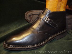 +HESCHUNG, France, All-Weather, All Terrain, "Goiser", Monk Strap Chukka Boot: 45D (US 11.5D)