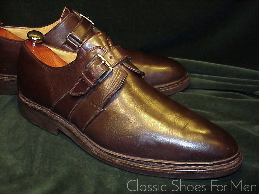 *HESCHUNG, France, All-Weather "Goiser" Saddle Monk Strap: 47D (US 13D) - Image 3