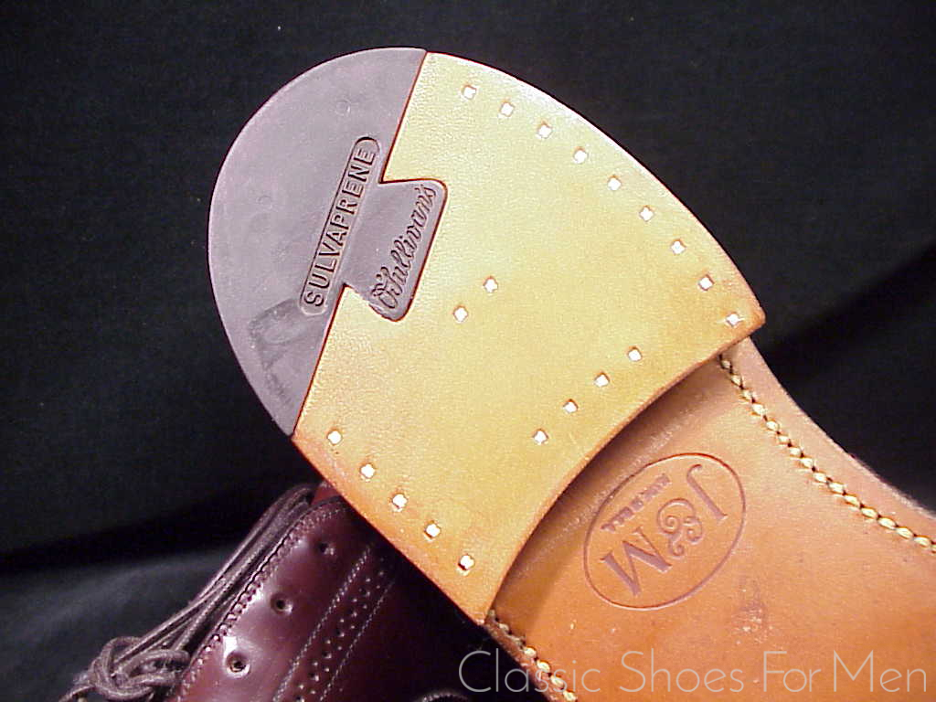 *NEW - JOHNSTON & MURPHY "Cigar" SHELL CORDOVAN Full Brogue Oxford, Circa 1980: US 10D (43-43,5D) - Image 15