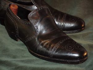 *JOHN LOBB, London, Rare Antique, #50, Bespoke Brogued Loafer: 44D/E.