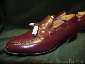 *NEW - JOHNSTON & MURPHY "Crown Aristocraft" SHELL CORDOVAN Tassel Loafer: US 9.5E (42.5E)