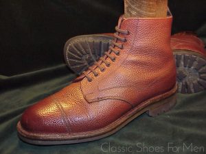 *JOSEPH CHEANEY Zug Grain VELDTSCHOEN Field Boot, Commando Sole: 41.5D.