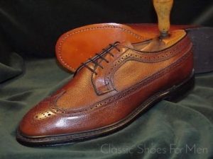 *NEW - Vintage KNAPP Shoe Co. Full Brogue Derby (Budapester), Cir.1970: US 8.5D (41.5D)