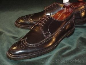 NEW - Bespoke LEE KEE Shell Cordovan Full Brogue Budapester, Circa 1990: 47D